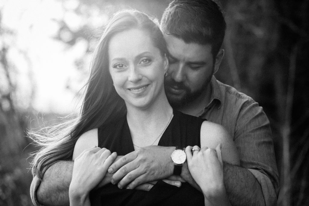 Waterfall couple session by Melissa Carron Photography